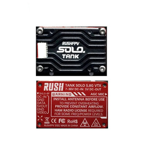 พรีเมี่ยม 1.6W 5.8GHz Analog FPV VTX กล่อง CNC สองสีพร้อมไมโครโฟนในตัวสำหรับโดรนแข่ง RC - Product Image 5
