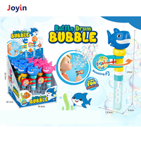 2 en 1 Baguette à bulles Shark Hand Toy Ocean Adventure Music Bubble Stick for Kids Outdoor Play and Beach Fun