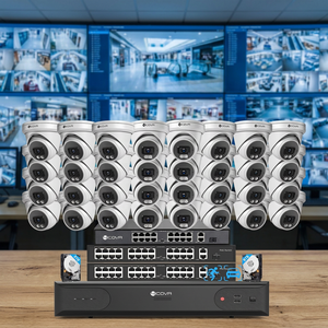 Système de caméra de sécurité IP CCTV 4K 64 canaux 4COVR, NVR avec disque dur 16 To, vision nocturne IA 48X 8Mp, kits de <span class=keywords><strong>surveillance</strong></span> commerciale NVR - Product Image 4
