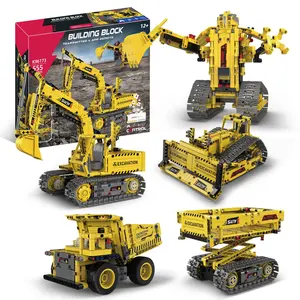 Blocs de construction STEAM codage jouets éducatifs RoBot 5in1 Kit robotique de construction programmable jouets équipe d'ingénierie de construction