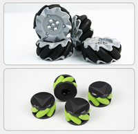 Collection de roues Mecanum pour voiture robot 65mm 68mm 80mm compatible avec les kits robotiques N20 TT Motor