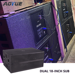 Subwoofer actif/passif double 18 pouces Sub A9006 à haut rendement sonore, haut-parleur de basses en néodyme et carbone - Product Image 1