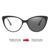Gafas de Metal con Montura Semi-Rimless Estilo Ojo de Gato, Anti Luz Azul, con Estuche, Ligeras, para Uso Diario, para Hombre y Mujer, Venta al Por Mayor