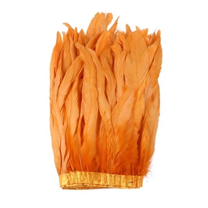 Trang phục lễ hội Coque họa tiết nhuộm màu 25-30cm (10-12 inch) với viền lông vũ Plumas De Gallos - Product Image 5