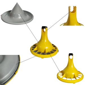 New Automatic 18 Grids <b>Chicken</b> <b>Feeder</b> Pan Bucket Feeding Line - Product Image 1