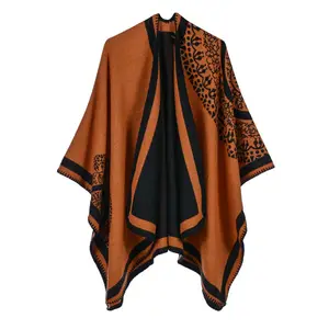 2020 Großhandel hochwertige Mode neue Schal mexikanischen Jacquard europäischen und amerikanischen Poncho
