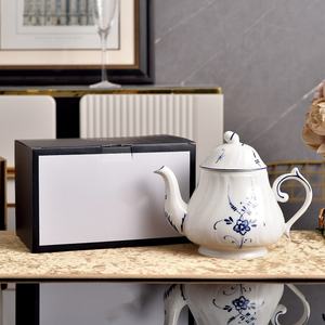 Service à café et à thé en porcelaine de luxe, design européen, écologique, blanc, pour la vente en gros - Product Image 2