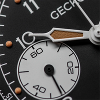 Montre chronographe automatique de luxe avec Logo personnalisé Unique