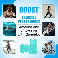 Gomitas de Creatina Monohidrato, Gomitas Pre-Entrenamiento con BCAA, Suplemento para Aumentar de Peso para Adolescentes