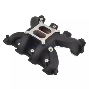 Colector de Admisión de Doble Plano MATCHWAY Nuevo, Negro, de Aluminio Mecanizado CNC, Super Victor EFI para Chevy LS1/<span class=keywords><strong>LS2</strong></span>/LS6 300-130, Riel de Combustible - Product Image 3