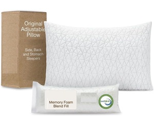 Oreillers en mousse à mémoire de forme Cross Cut Original réglables, fermeté moyenne, pour dormeurs sur le dos, le ventre et sur le côté, taille Queen - Product Image 1