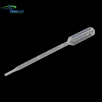 500 pièces/sac, micropipettes de laboratoire jetables, pipettes Pasteur de transfert de 5 ml/7 ml, en matériau LDPE