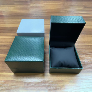 Custom Logo Square <b>Watch</b> Box Leatherette Gift <b>Case</b> Velvet Liner Travel Portable Holiday Gift Box <b>Watch</b> & Jewelry Storage Box - Product Image 3