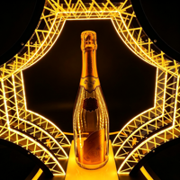 Présentoir de Bouteilles LED Lumineux de Luxe pour Bar de Nuit, Rechargeable, en Acrylique, avec Logo Personnalisé, pour VIP
