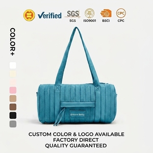 Sac de <span class=keywords><strong>voyage</strong></span> et de sport matelassé en daim avec option de couleur et logo personnalisés – Sac fourre-<span class=keywords><strong>tout</strong></span> matelassé en daim souple - Product Image 1