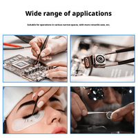 Kit de pinces à épiler industrielles DIY 9-en-1 antistatiques ESD à pointe courbée très fine de 1,5 mm en acier inoxydable ESD-10 ESD-18 pour l'électronique