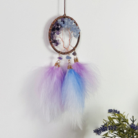 Bohème artisanat cristal pierre capteur de rêves pendentif voiture intérieur rétroviseur intérieur tenture murale cadeau de fête de mariage