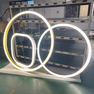 Thương mại 2M 3M vòng tuyến tính Trần treo ánh sáng treo Led vòng tròn vòng ánh sáng mặt dây chuyền cho phòng tập thể dục - Product Image 4