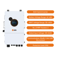 Kit solaire domestique 16 kW 30 kWh, 40 panneaux solaires de 450 W, 2 onduleurs de 8 kW, 3 batteries pour l'installation sur le toit de la maison