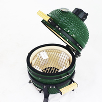 Barbecue Kamado en céramique de 13 pouces de haute qualité, sur mesure, avec plusieurs modes de cuisson, pour patio, mini barbecue au charbon de bois