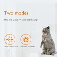 Collare con puntatore laser per gatti, giocattolo automatico indossabile, collare elettrico intelligente e divertente per gattini, ricaricabile tramite USB