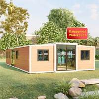 Mobil-home de luxe en bois grainé avec véranda, maison modulaire extensible pour bureau portable et camping