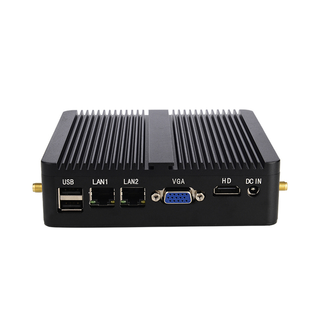 ZOOMWIN Embedded Pc J1800 CPU Mini Pc 12V Fanless Linux Industrial Mini Computer Dual Gigabit Ethernet Stock Box Micro PC
