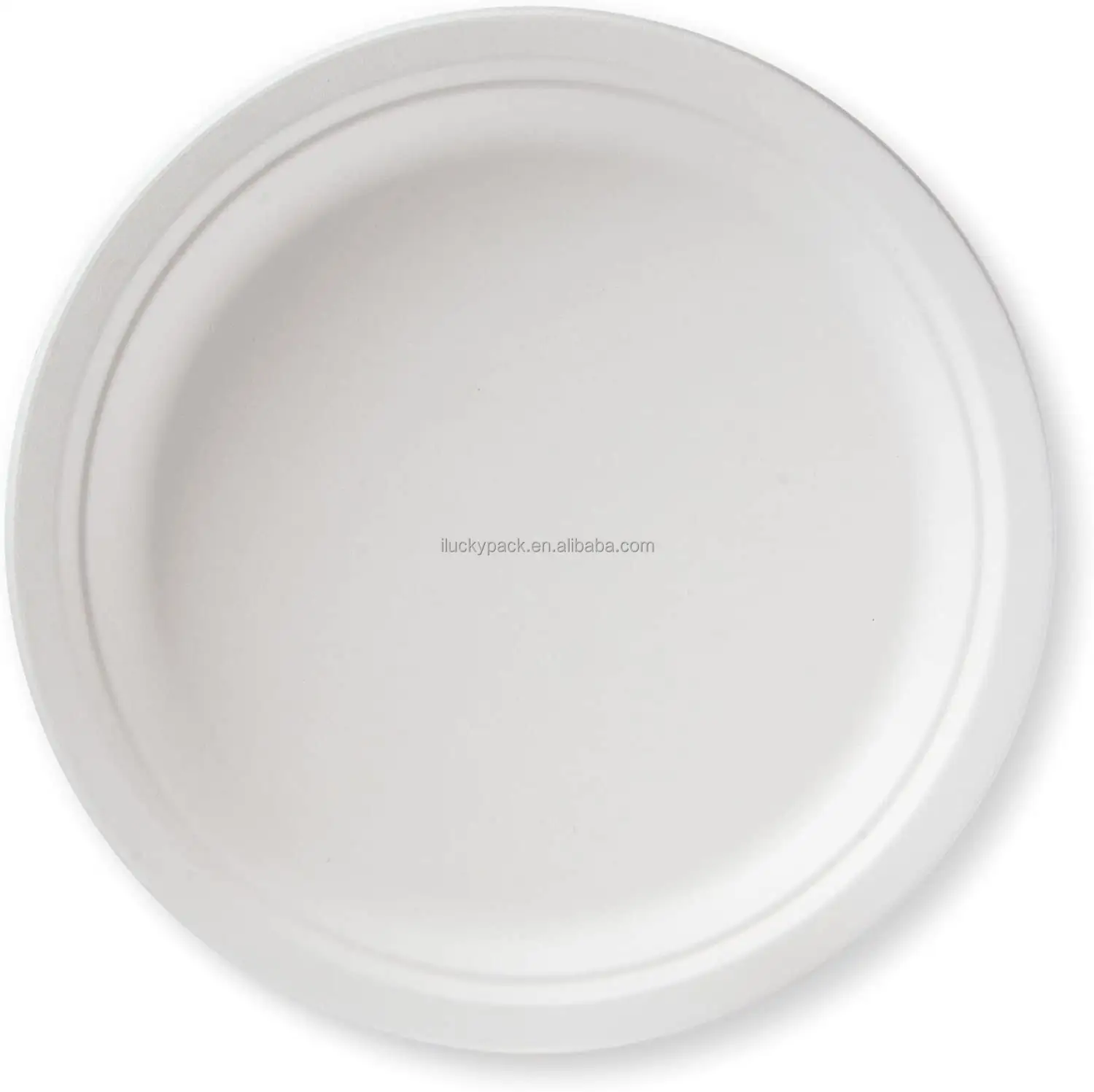 Top quality compostable bio bagasse round dinner plates restaurant wedding party 6inch 6.75inch 7inch 8.75inch 9inch 10inch