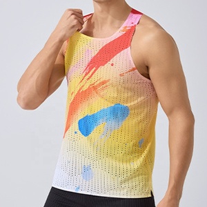 Camiseta Deportiva de Poliéster Tejida Premium para <span class=keywords><strong>Hombre</strong></span>, Personalizada, Transpirable, de Secado Rápido, Ideal para Correr - Product Image 1