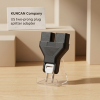 Adaptateur de prise murale compact en forme de Y, type NEMA 1-15P US, économiseur d'espace, rallonge de prise