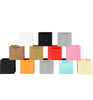 Sacs en papier kraft écologiques personnalisés avec logo de marque, sacs en papier kraft carrés pour fleuristes, sacs cadeaux pour vêtements