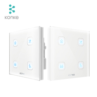 Itead Konke — système pour maison connectée, interrupteur 3 boutons zigbee, commutateur de scène, commande à distance via application