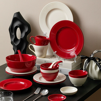 Assiettes de dîner vintage en céramique et grès, motif fraise en relief, écologiques, non toxiques, sans BPA, personnalisables, pour une table de luxe