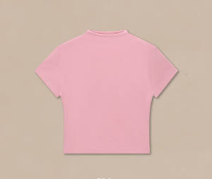 T-shirt moulant à <span class=keywords><strong>col</strong></span> montant extensible 260G pour <span class=keywords><strong>femme</strong></span>, <span class=keywords><strong>manches</strong></span> <span class=keywords><strong>courtes</strong></span>, <span class=keywords><strong>sous</strong></span>-vêtement tendance - Product Image 5