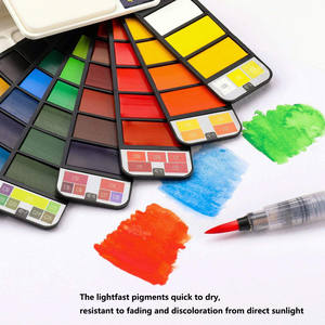 B view — <span class=keywords><strong>Kit</strong></span> d'<span class=keywords><strong>aquarelle</strong></span> de voyage, pour artiste artistique, Mini <span class=keywords><strong>Portable</strong></span>, pour peinture en extérieur - Product Image 2