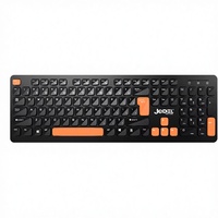 Ensemble clavier et souris sans fil 2,4 GHz personnalisé, double mode, chocolat, fin, pour iPad et ordinateur portable, usage bureautique