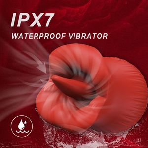 Vibrateur rose lèvres rouges pour léchage et succion, orgasme rapide pour clitoris, mamelons, point G et anal, jouet sexuel pour adultes - Product Image 5