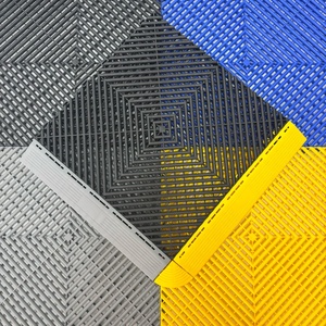 Spot Goods Tapis en plastique industriel Carrelages de sol de <span class=keywords><strong>garage</strong></span> à emboîtement ventilé pour atelier de vente de voitures Shownroom - Product Image 6