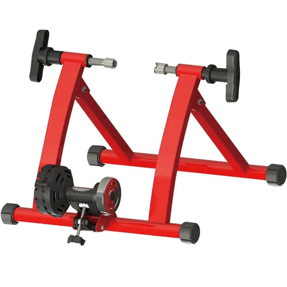 Bike Trainer Stand Indoor Bicycle Exercise Stand Mountain & Road Bike Portable Foldable Cycling Training/Magnetic Flywheel Stand