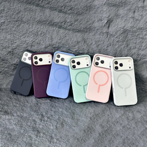 เคสโทรศัพท์ไร้สายแบบแม่เหล็กคุณภาพสูง ผิวสัมผัสนุ่มแบบด้าน รุ่น S009 สำหรับ iPhone 18 17 16 - Product Image 5
