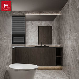 Espejo de Baño con Diseño Moderno para Hotel, Mueble de Baño Individual con Espejo Iluminado LED Táctil - Product Image 2
