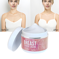 Crème Raffermissante Naturelle Bio aux Herbes pour les Seins 50g, Huile Essentielle Adoucissante, Améliore le Relâchement du Poitrail, Blanchissante, Pour Tous Types de Peau