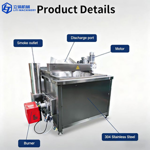 Mesin Penggorengan Pot Bundar Produktivitas Tinggi Komersial, Baja Tahan Karat 304, Pemanas Ganda, 220V 380V Universal, Bersertifikasi CE - Product Image 2