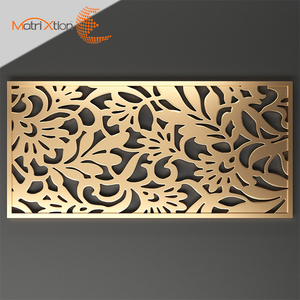 Panneaux de clôture en aluminium, 40 pièces, décoratifs en métal, Design moderne - Product Image 1