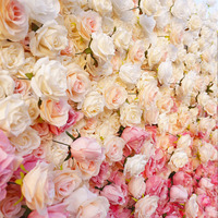 8Ft X 8Ft Jaune et Blanc Enrouler Remplacement Toile de Fond Bleu 8X8 Fleur Panneaux Muraux Rouge Foncé Avec Fleurs