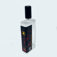 Autocollant cosmétique personnalisé en feuille d'or étiquette de logo de bouteille de verre de parfum