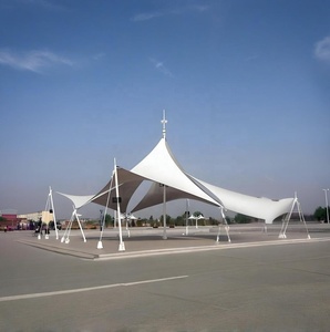 Personalización profesional de alta calidad al aire libre prefabricado PVDF/PVC <span class=keywords><strong>Clare</strong></span> Span Truss membrana estructura sombrilla tienda - Product Image 4
