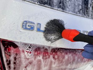 Set di spazzole per dettagli per Auto, Kit di pennelli per dettagli per capelli morbidi per cruscotto interno, ruote, presa d'aria e <span class=keywords><strong>pelle</strong></span> del sedile - Product Image 5