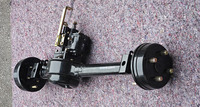 Tricycle à moteur à essence 3 roues essieu arrière semi-flottant 4 trous de boulon différentiel arrière essieu de boîte de vitesse frein mécanique à tambour