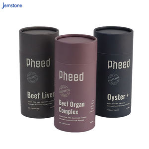 Boîte d'emballage cylindrique en carton kraft pour capsules de café de qualité alimentaire, recyclable, design personnalisé, tube en papier pour poudre de protéines - Product Image 2